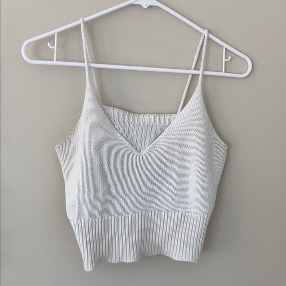 Brandy Melville knit crop top